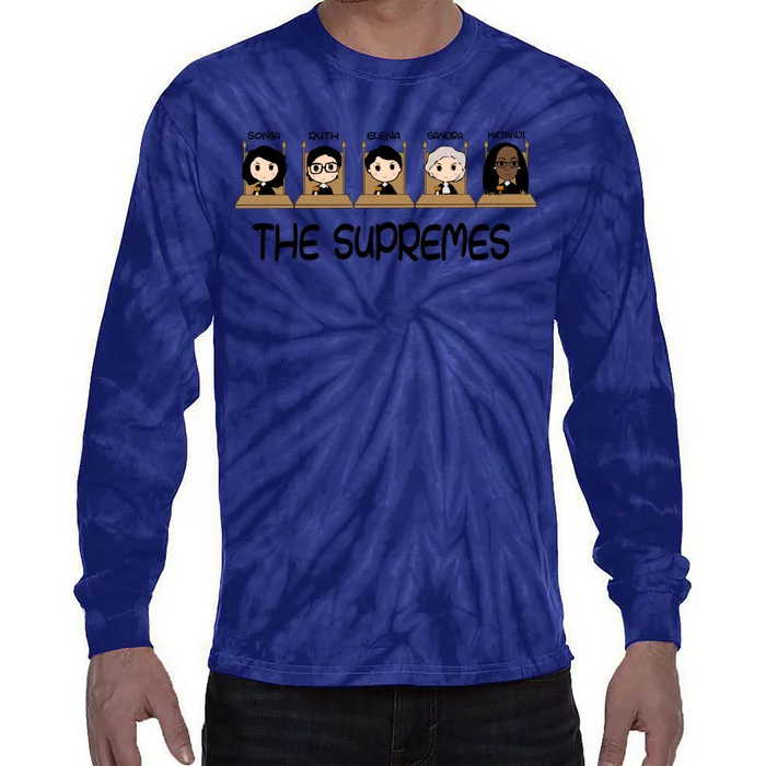 THE SUPREMES Ketanji Brown Jackson RBG Sotomayor Cute Tie-Dye Long Sleeve Shirt