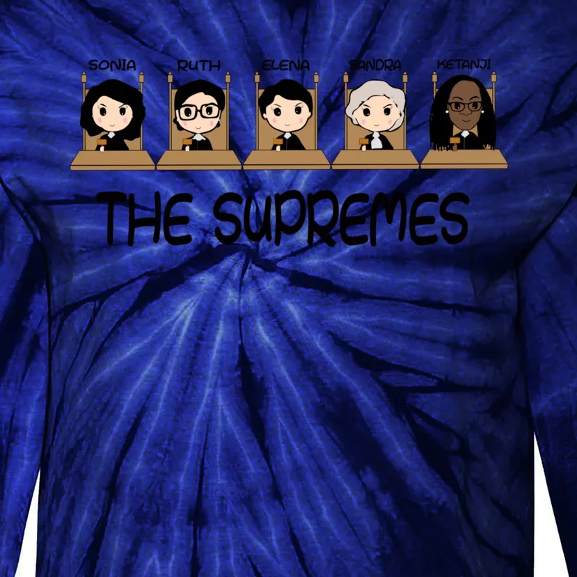 THE SUPREMES Ketanji Brown Jackson RBG Sotomayor Cute Tie-Dye Long Sleeve Shirt