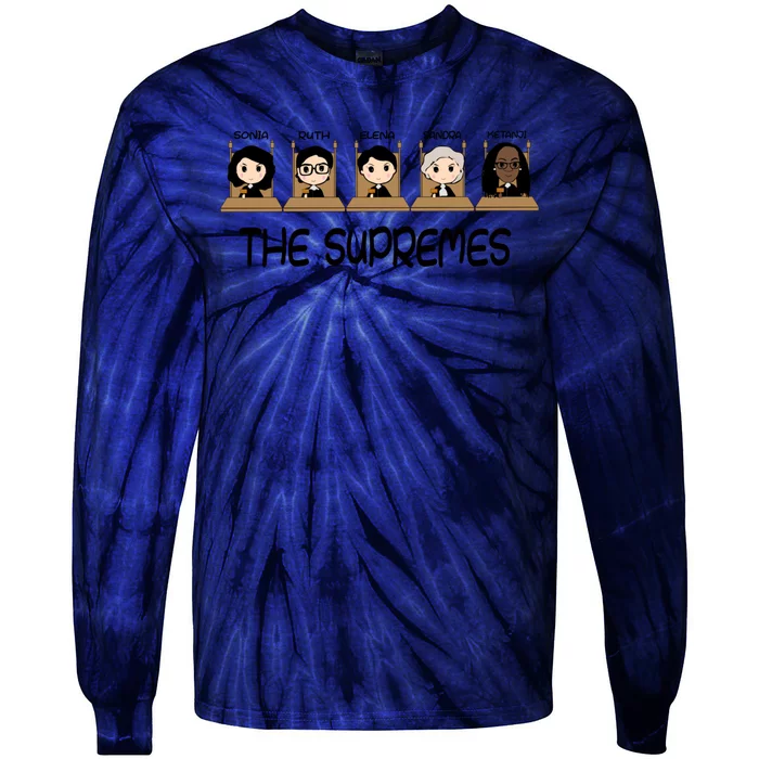 THE SUPREMES Ketanji Brown Jackson RBG Sotomayor Cute Tie-Dye Long Sleeve Shirt