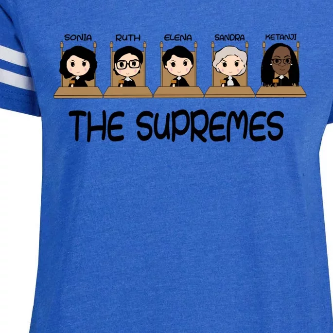 THE SUPREMES Ketanji Brown Jackson RBG Sotomayor Cute Enza Ladies Jersey Football T-Shirt