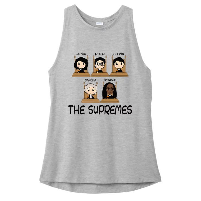 The Supremes Ketanji Brown Jackson Rbg Sotomayor Ladies Tri-Blend Wicking Tank