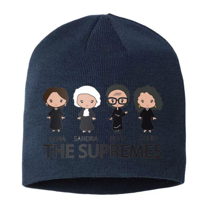 THE SUPREMES Ketanji Brown Jackson RBG Elena Sandra Ruth Sonia 8 1/2in Sustainable Knit Beanie