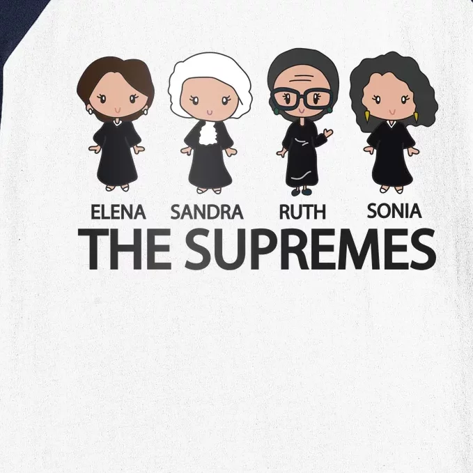 THE SUPREMES Ketanji Brown Jackson RBG Elena Sandra Ruth Sonia Baseball Sleeve Shirt