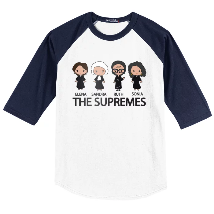 THE SUPREMES Ketanji Brown Jackson RBG Elena Sandra Ruth Sonia Baseball Sleeve Shirt