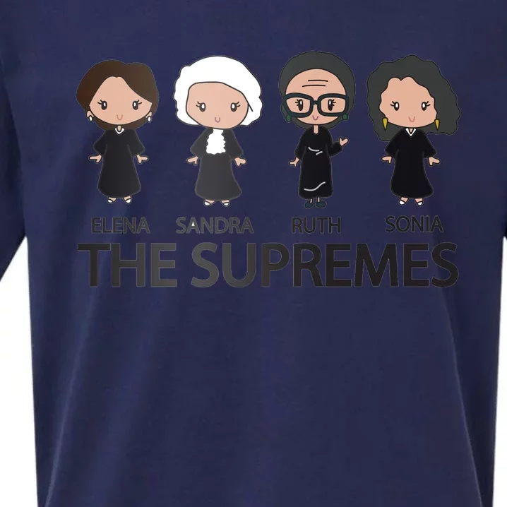 THE SUPREMES Ketanji Brown Jackson RBG Elena Sandra Ruth Sonia Sueded Cloud Jersey T-Shirt