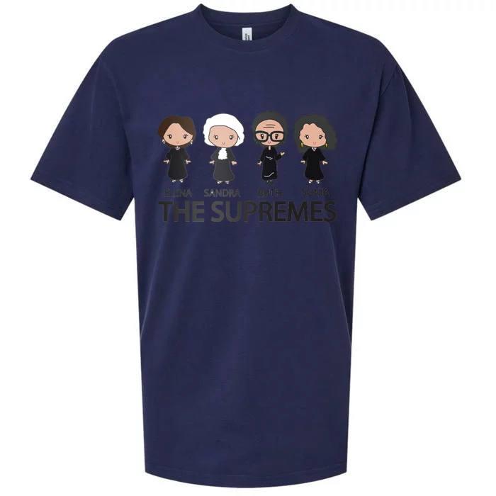 THE SUPREMES Ketanji Brown Jackson RBG Elena Sandra Ruth Sonia Sueded Cloud Jersey T-Shirt