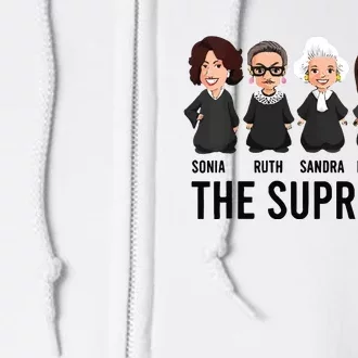 The Supremes Ketanji Brown Jackson Rbg Sotomayor Cute Full Zip Hoodie