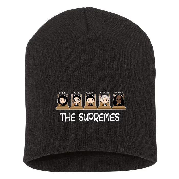 THE SUPREMES Ketanji Brown Jackson RBG Sotomayor Cute Short Acrylic Beanie