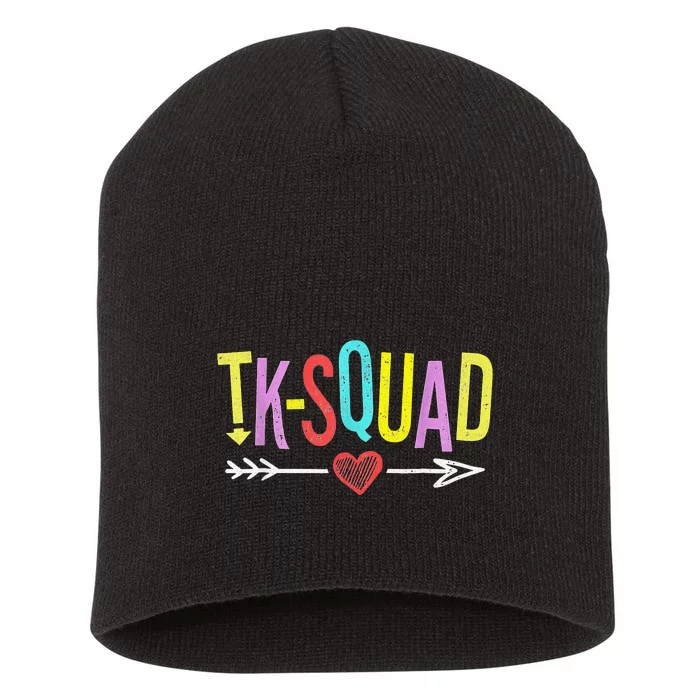 TK Squad Kindergarten Teachers Students Back To School Gift Short Acrylic Beanie