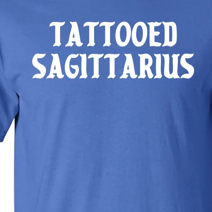 Tattooed Sagittarius Kawaii Goth Tattoo Aesthetic Horoscope Gift Tall T-Shirt