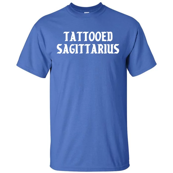 Tattooed Sagittarius Kawaii Goth Tattoo Aesthetic Horoscope Gift Tall T-Shirt