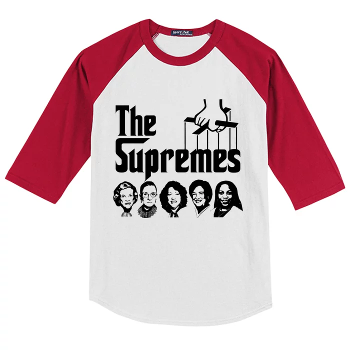 The Supremes Ketanji Brown Jackson SCOTUS RBG Judge Meme Kids Colorblock Raglan Jersey