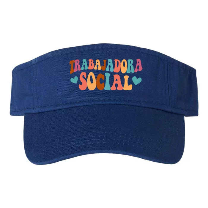 Trabajadora Social Latina Social Worker Spanish Msw Chingona Gift Valucap Bio-Washed Visor