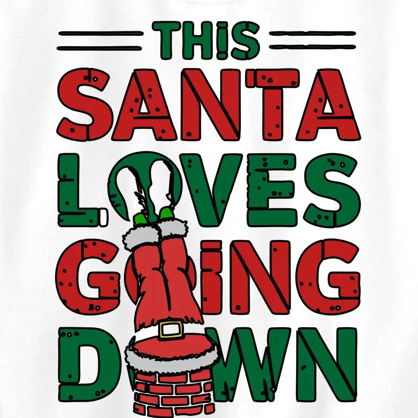 This Santa Loves Going Down Funny Kids Sweatshirt