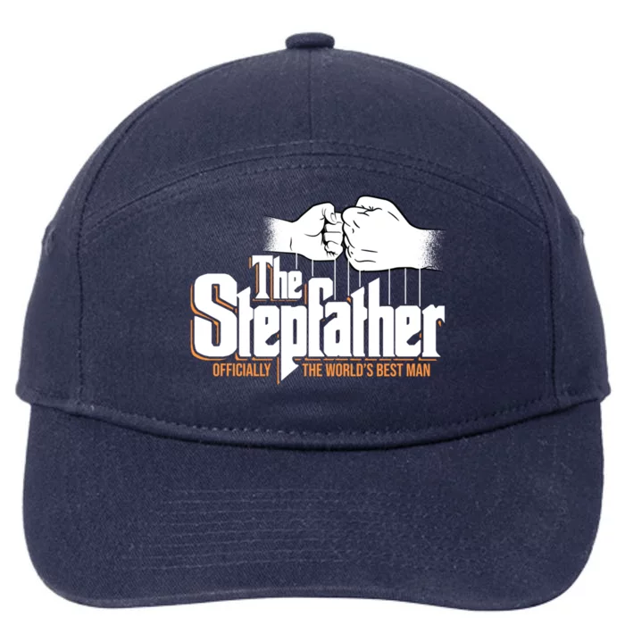 The Stepfather Ly The Worlds Best Fathers Day Gift 7-Panel Snapback Hat