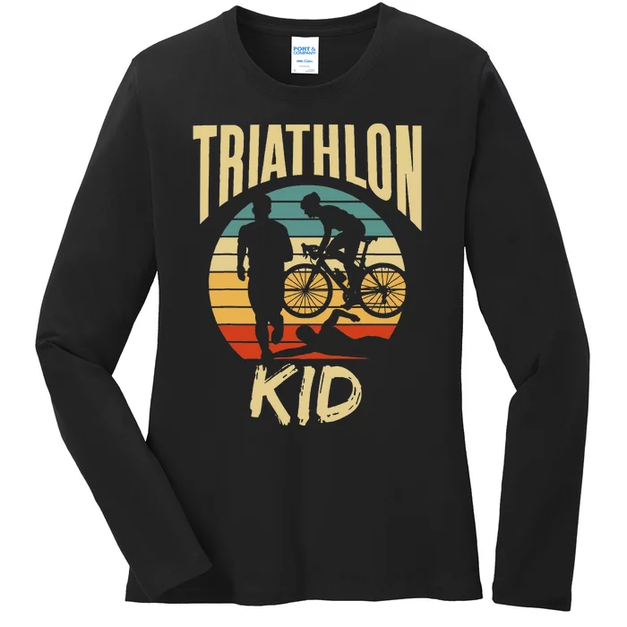 Triathlon Sport Lover Triathlete Ladies Long Sleeve Shirt