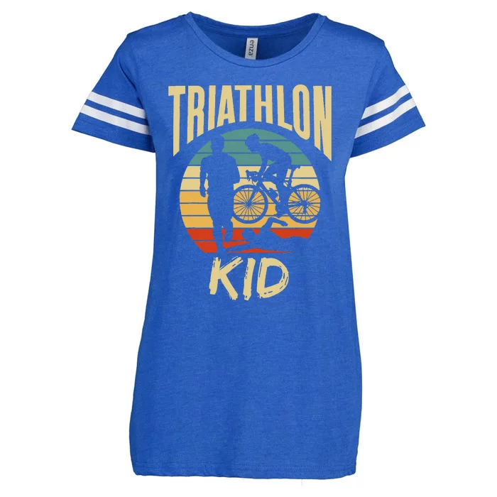 Triathlon Sport Lover Triathlete Enza Ladies Jersey Football T-Shirt