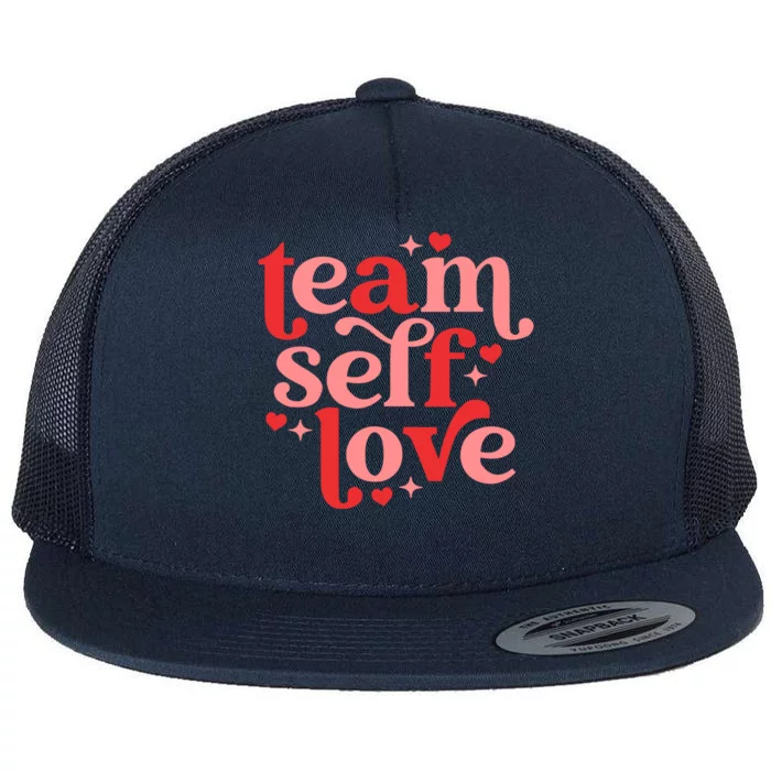 Team S Love Heart Happy Valentine's Day Couple Great Gift Flat Bill Trucker Hat