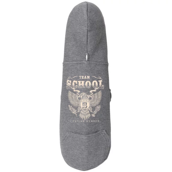 Team School Lifetime Member School Name Cool Gift Doggie 3-End Fleece Hoodie