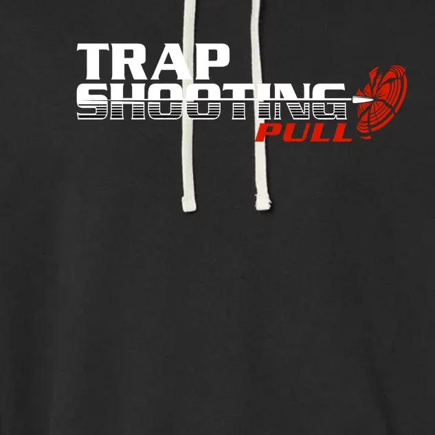 Trap Shooting Logo Garment-Dyed Fleece Hoodie