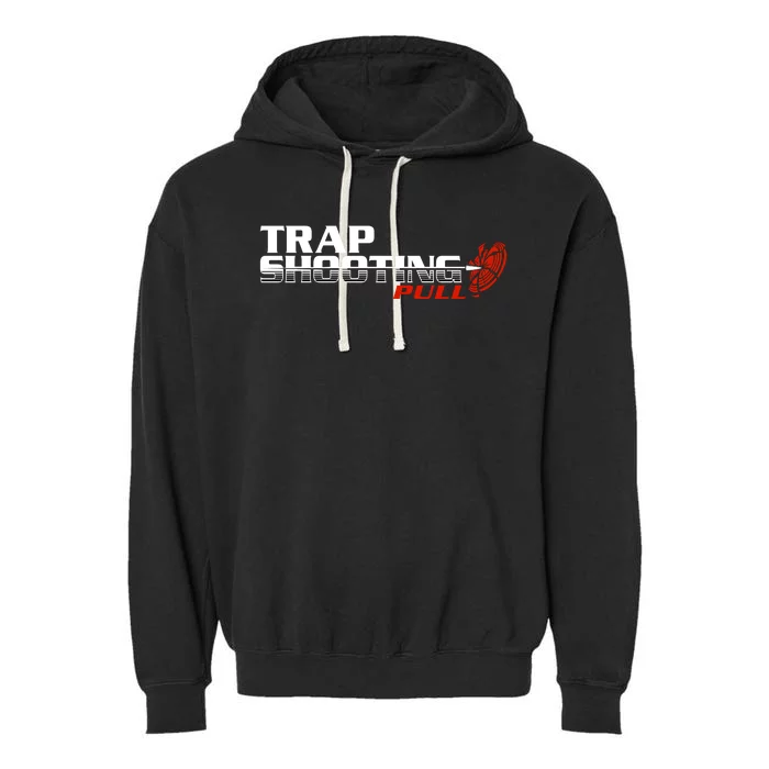 Trap Shooting Logo Garment-Dyed Fleece Hoodie