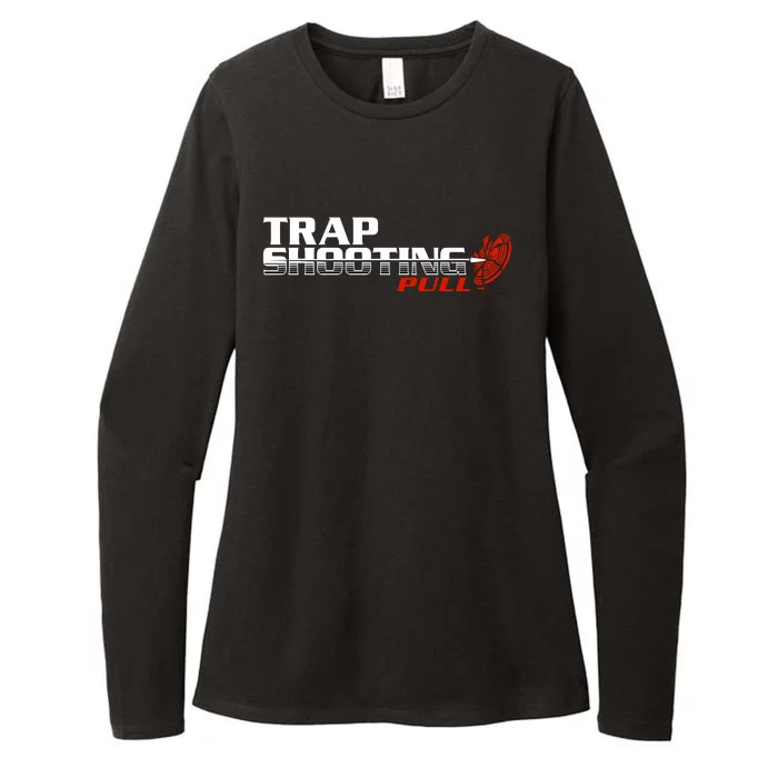 Trap Shooting Logo Womens CVC Long Sleeve Shirt