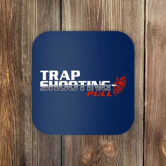 Trap Shooting Logo Coaster