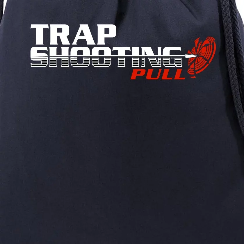 Trap Shooting Logo Drawstring Bag