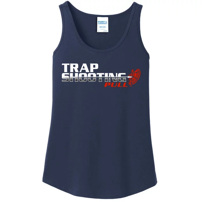 Trap Shooting Logo Ladies Essential Tank