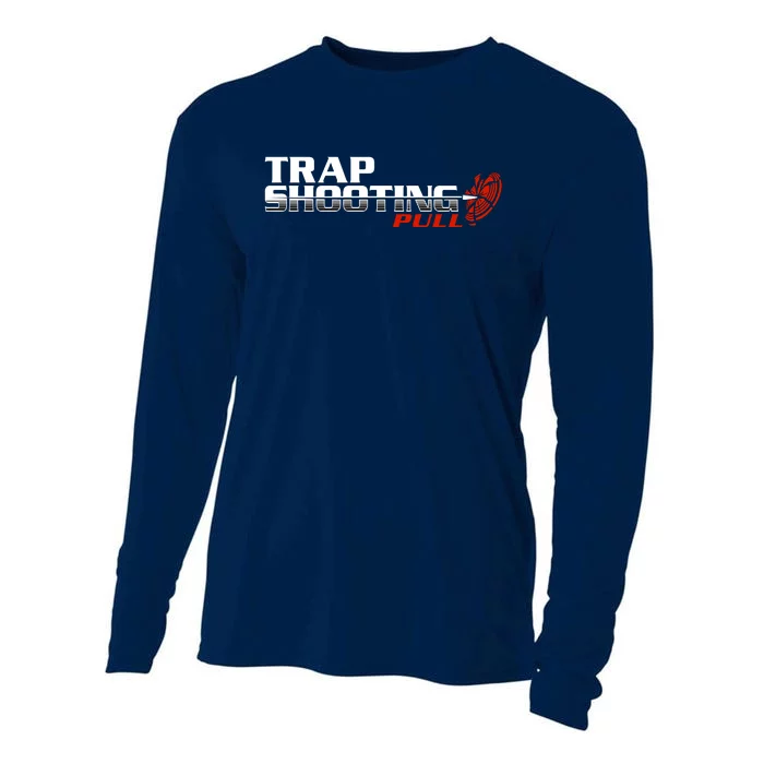 Trap Shooting Logo Cooling Performance Long Sleeve Crew