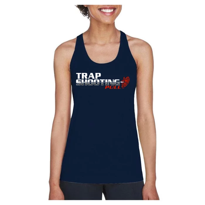 Trap Shooting Logo Women's Racerback Tank