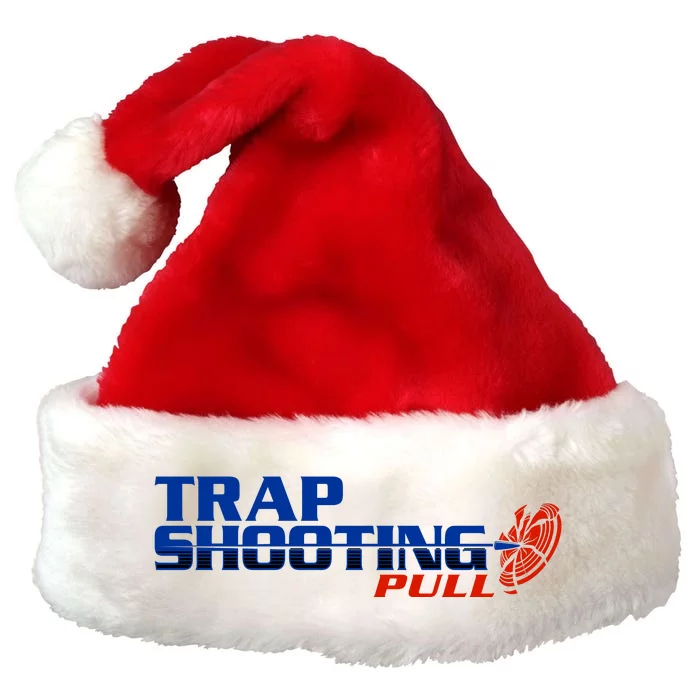 Trap Shooting Logo Premium Christmas Santa Hat