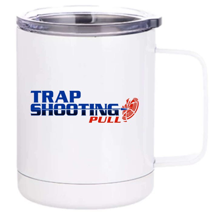 Trap Shooting Logo Front & Back 12oz Stainless Steel Tumbler Cup