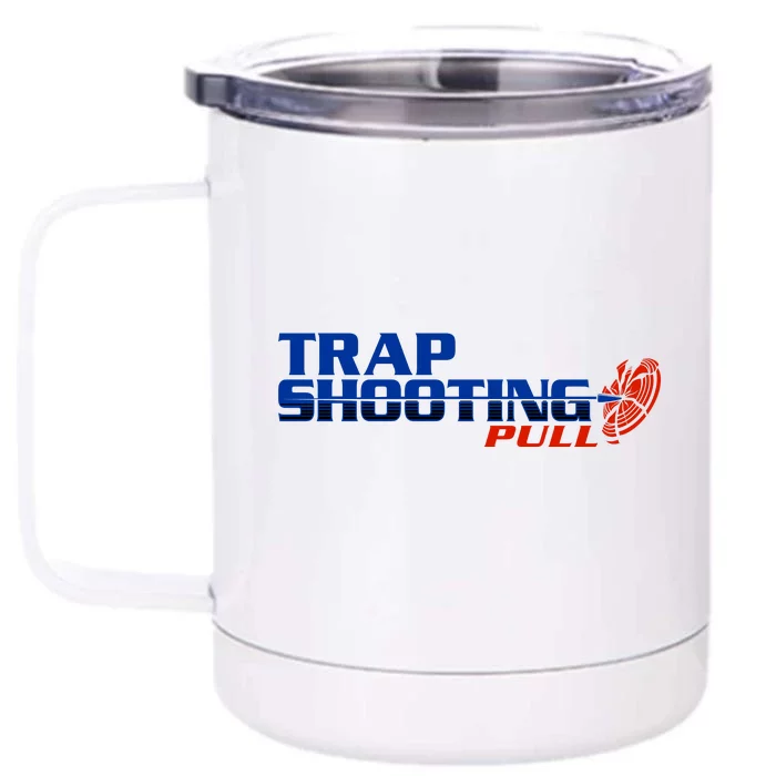 Trap Shooting Logo Front & Back 12oz Stainless Steel Tumbler Cup