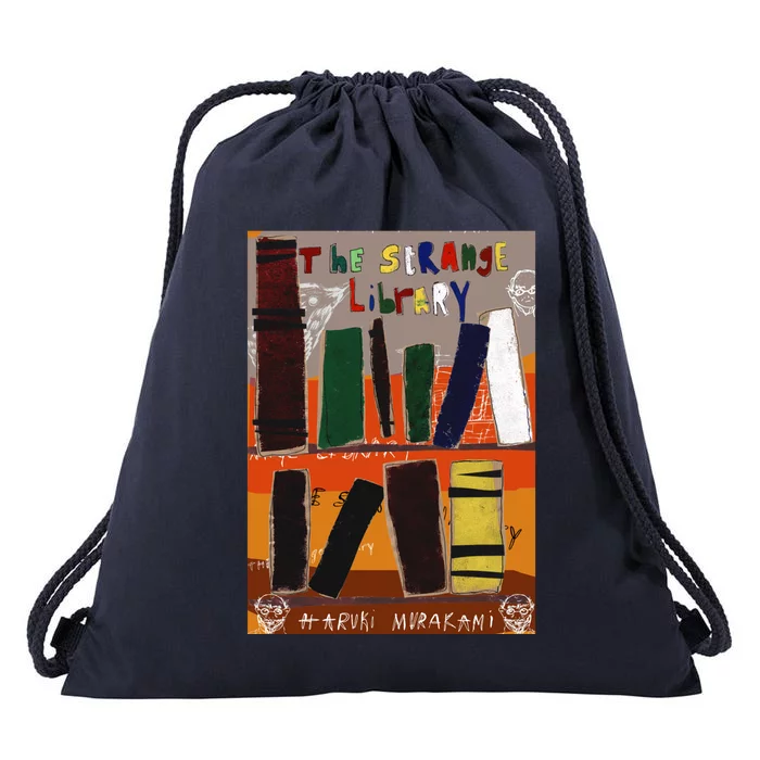 The Strange Library Haruki Murakami Drawstring Bag