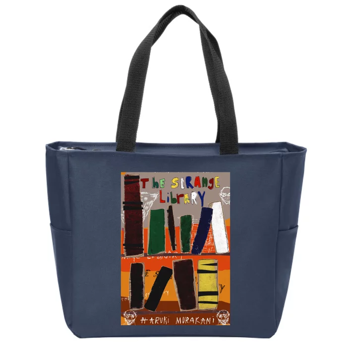 The Strange Library Haruki Murakami Zip Tote Bag