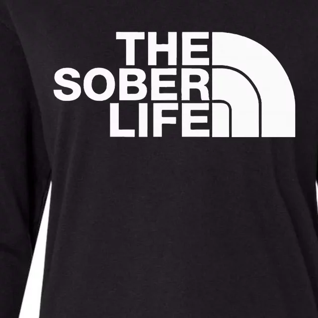 The Sober Life Na Aa Sober Recovery Womens Cotton Relaxed Long Sleeve T-Shirt