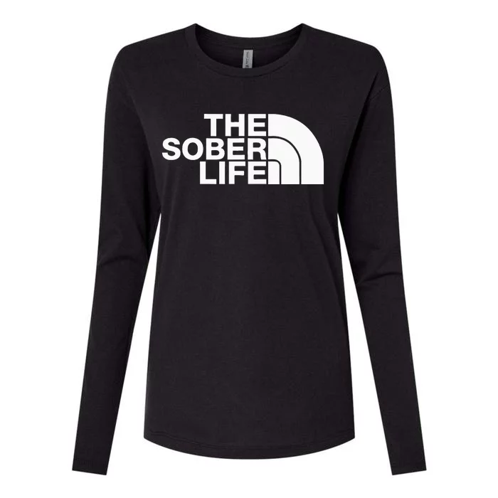 The Sober Life Na Aa Sober Recovery Womens Cotton Relaxed Long Sleeve T-Shirt