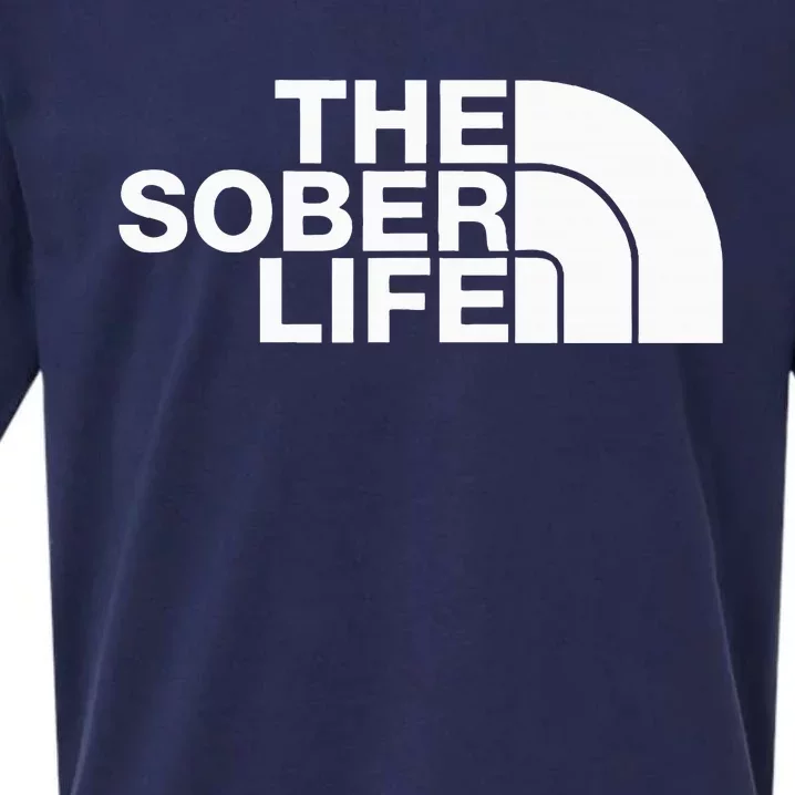 The Sober Life Na Aa Sober Recovery Sueded Cloud Jersey T-Shirt