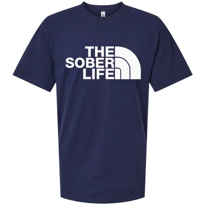 The Sober Life Na Aa Sober Recovery Sueded Cloud Jersey T-Shirt