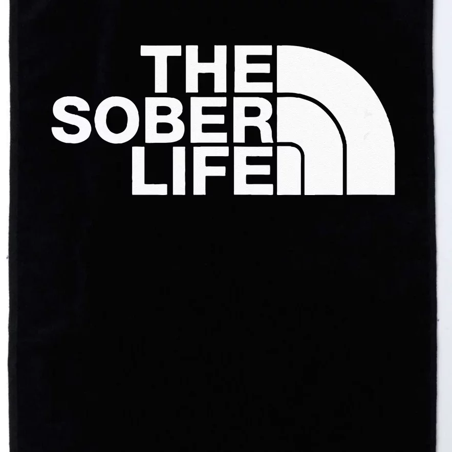 The Sober Life NA AA Sober Recovery Platinum Collection Golf Towel