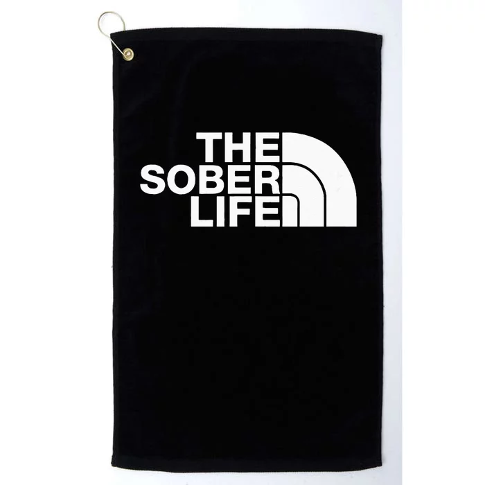 The Sober Life NA AA Sober Recovery Platinum Collection Golf Towel