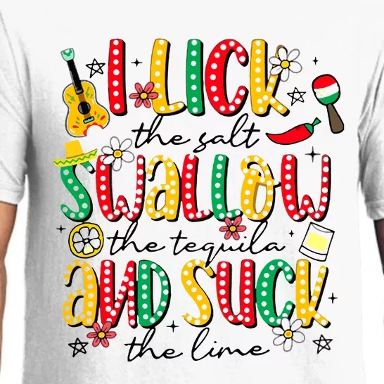 Tequila Shot Lick Cinco De Mayo Mexican Pajama Set