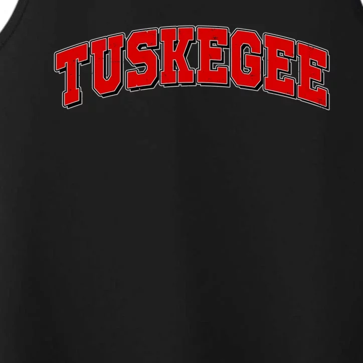 Tuskegee Sporty Logo Performance Tank