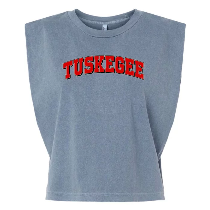 Tuskegee Sporty Logo Garment-Dyed Women's Muscle Tee