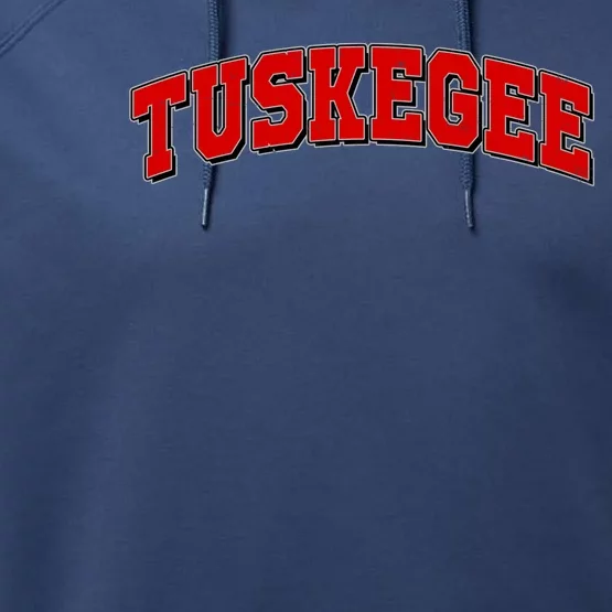 Tuskegee Sporty Logo Performance Fleece Hoodie