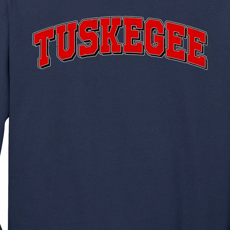 Tuskegee Sporty Logo Long Sleeve Shirt