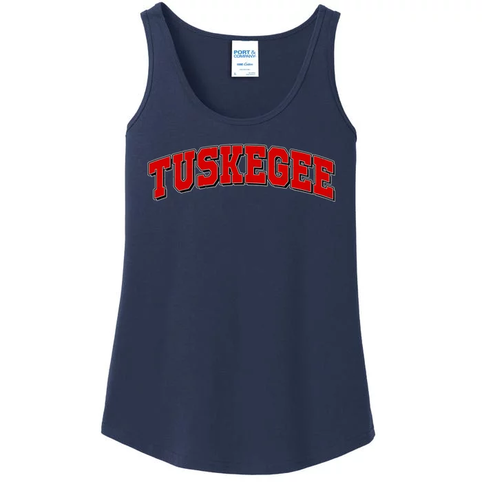 Tuskegee Sporty Logo Ladies Essential Tank