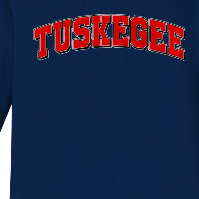 Tuskegee Sporty Logo Baby Long Sleeve Bodysuit