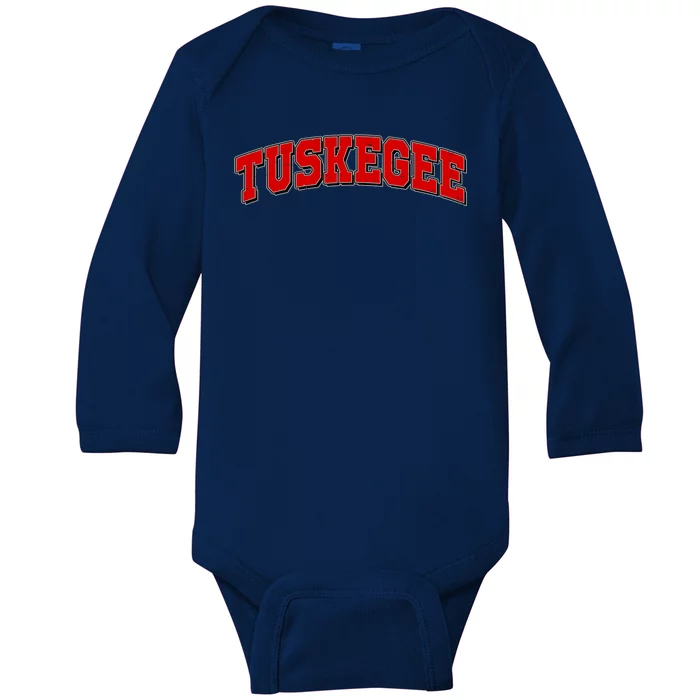 Tuskegee Sporty Logo Baby Long Sleeve Bodysuit